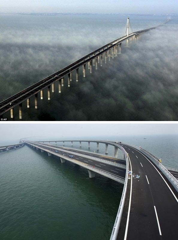 طولانی‌ترین پل دریایی جهان ساخته شد